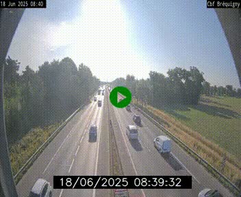 Webcam sur le périphérique de Rennes (N136) à hauteur du quartier Bréquigny, au sud de la ville