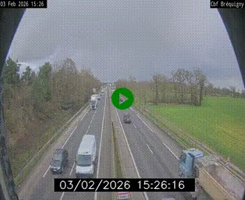 Webcam sur le périphérique de Rennes (N136) à hauteur du quartier Bréquigny, au sud de la ville