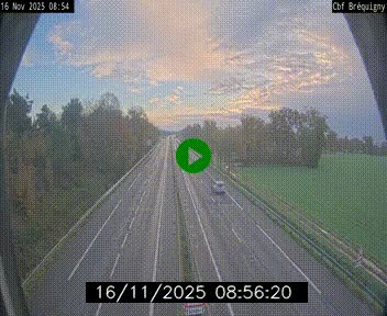 Webcam sur le périphérique de Rennes (N136) à hauteur du quartier Bréquigny, au sud de la ville