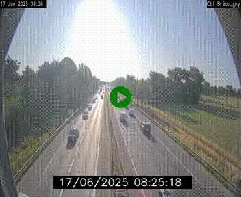 Webcam sur le périphérique de Rennes (N136) à hauteur du quartier Bréquigny, au sud de la ville