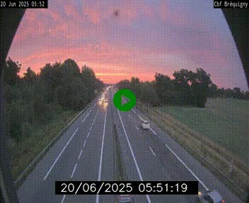 Webcam sur le périphérique de Rennes (N136) à hauteur du quartier Bréquigny, au sud de la ville