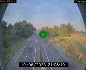 Webcam sur le périphérique de Rennes (N136) à hauteur du quartier Bréquigny, au sud de la ville