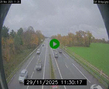 Webcam sur le périphérique de Rennes (N136) à hauteur du quartier Bréquigny, au sud de la ville