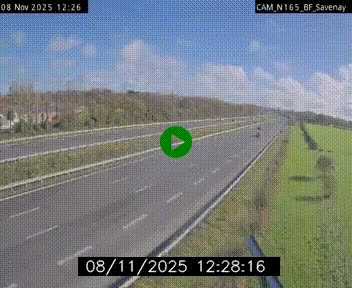 <h2>Webcam sur la N165 à hauteur de Savenay, au nord-ouest de Nantes en direction de la Bretagne</h2>
