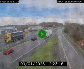 Webcam sur la N165 à hauteur de Hennebont, au nord de Lorient