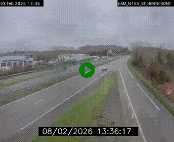 <h2>Webcam sur la N165 à hauteur de Hennebont, au nord de Lorient</h2>