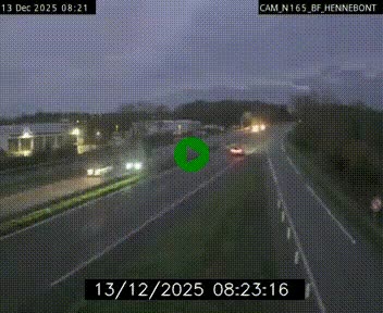 Webcam sur la N165 à hauteur de Hennebont, au nord de Lorient