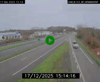 <h2>Webcam sur la N165 à hauteur de Hennebont, au nord de Lorient</h2>