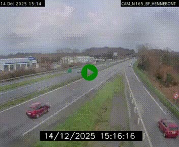 Webcam sur la N165 à hauteur de Hennebont, au nord de Lorient