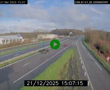 <h2>Webcam sur la N165 à hauteur de Hennebont, au nord de Lorient</h2>