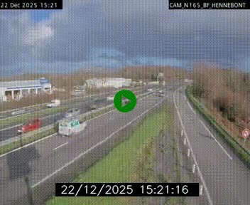 <h2>Webcam sur la N165 à hauteur de Hennebont, au nord de Lorient</h2>