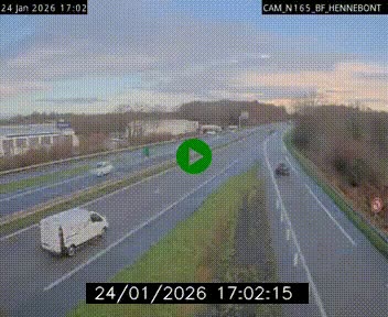 <h2>Webcam sur la N165 à hauteur de Hennebont, au nord de Lorient</h2>