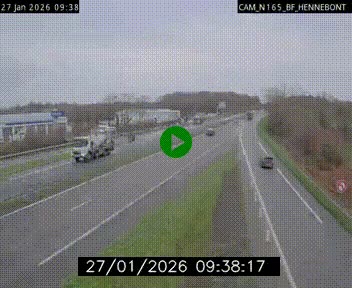 <h2>Webcam sur la N165 à hauteur de Hennebont, au nord de Lorient</h2>