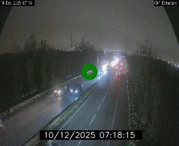 Webcam sur le périphérique de Nantes (N844) après la Porte de Bouguenais, à l'ouest de la ville