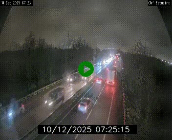 Webcam sur le périphérique de Nantes (N844) après la Porte de Bouguenais, à l'ouest de la ville