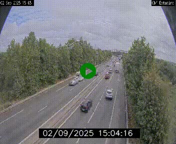 Webcam sur le périphérique de Nantes (N844) après la Porte de Bouguenais, à l'ouest de la ville