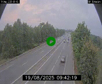 Webcam sur le périphérique de Nantes (N844) après la Porte de Bouguenais, à l'ouest de la ville