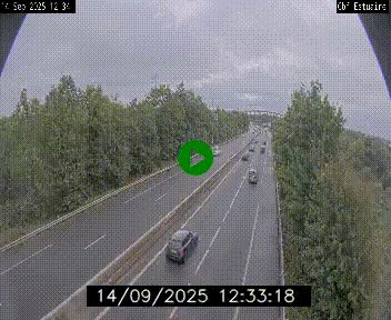 Webcam sur le périphérique de Nantes (N844) après la Porte de Bouguenais, à l'ouest de la ville