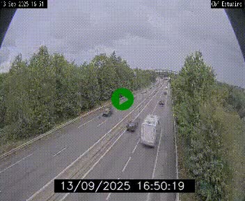 Webcam sur le périphérique de Nantes (N844) après la Porte de Bouguenais, à l'ouest de la ville