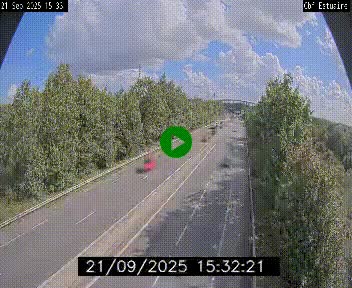 Webcam sur le périphérique de Nantes (N844) après la Porte de Bouguenais, à l'ouest de la ville