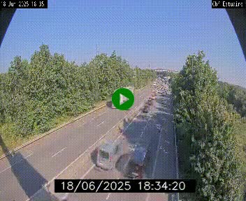 Webcam sur le périphérique de Nantes (N844) après la Porte de Bouguenais, à l'ouest de la ville