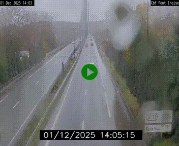 <h2>Webcam sur la N165 après le Pont de l'Iroise, à l'entrée de Brest</h2>