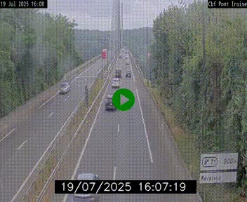 <h2>Webcam sur la N165 après le Pont de l'Iroise, à l'entrée de Brest</h2>