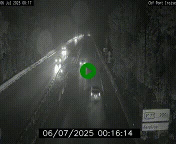 <h2>Webcam sur la N165 après le Pont de l'Iroise, à l'entrée de Brest</h2>