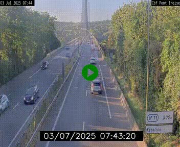 <h2>Webcam sur la N165 après le Pont de l'Iroise, à l'entrée de Brest</h2>