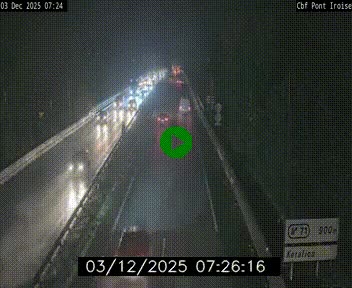 <h2>Webcam sur la N165 après le Pont de l'Iroise, à l'entrée de Brest</h2>