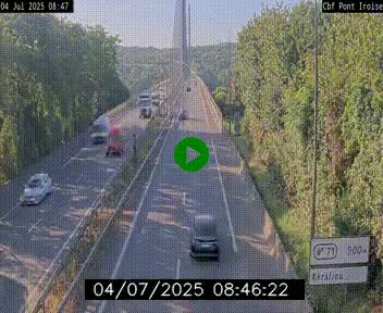 <h2>Webcam sur la N165 après le Pont de l'Iroise, à l'entrée de Brest</h2>