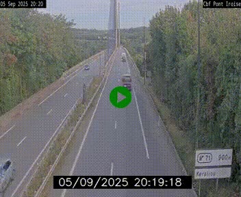 <h2>Webcam sur la N165 après le Pont de l'Iroise, à l'entrée de Brest</h2>