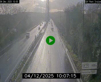 <h2>Webcam sur la N165 après le Pont de l'Iroise, à l'entrée de Brest</h2>