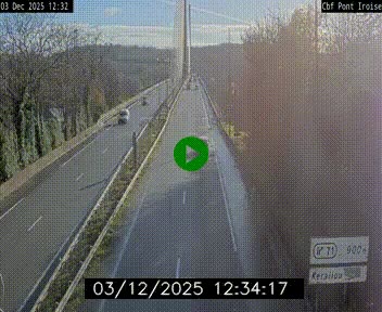 <h2>Webcam sur la N165 après le Pont de l'Iroise, à l'entrée de Brest</h2>