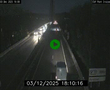 <h2>Webcam sur la N165 après le Pont de l'Iroise, à l'entrée de Brest</h2>