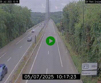 <h2>Webcam sur la N165 après le Pont de l'Iroise, à l'entrée de Brest</h2>