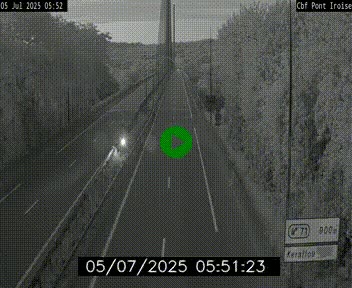 <h2>Webcam sur la N165 après le Pont de l'Iroise, à l'entrée de Brest</h2>