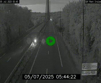 <h2>Webcam sur la N165 après le Pont de l'Iroise, à l'entrée de Brest</h2>