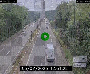<h2>Webcam sur la N165 après le Pont de l'Iroise, à l'entrée de Brest</h2>