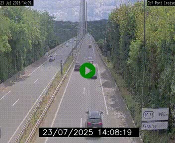 <h2>Webcam sur la N165 après le Pont de l'Iroise, à l'entrée de Brest</h2>