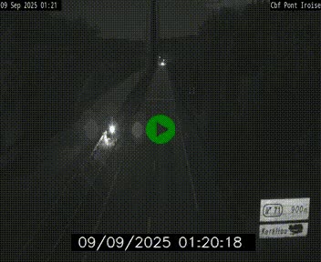 <h2>Webcam sur la N165 après le Pont de l'Iroise, à l'entrée de Brest</h2>