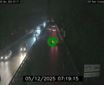 <h2>Webcam sur la N165 après le Pont de l'Iroise, à l'entrée de Brest</h2>
