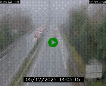 <h2>Webcam sur la N165 après le Pont de l'Iroise, à l'entrée de Brest</h2>