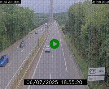 <h2>Webcam sur la N165 après le Pont de l'Iroise, à l'entrée de Brest</h2>