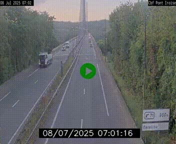 <h2>Webcam sur la N165 après le Pont de l'Iroise, à l'entrée de Brest</h2>