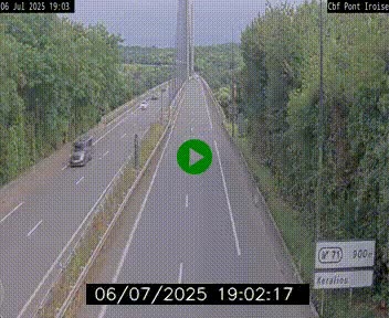 <h2>Webcam sur la N165 après le Pont de l'Iroise, à l'entrée de Brest</h2>