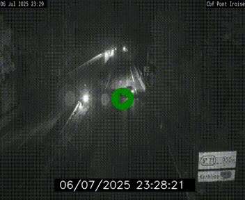 <h2>Webcam sur la N165 après le Pont de l'Iroise, à l'entrée de Brest</h2>