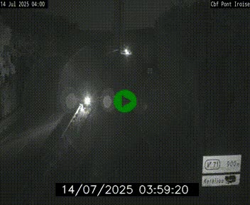 <h2>Webcam sur la N165 après le Pont de l'Iroise, à l'entrée de Brest</h2>