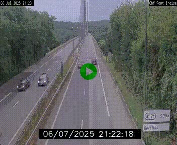 <h2>Webcam sur la N165 après le Pont de l'Iroise, à l'entrée de Brest</h2>