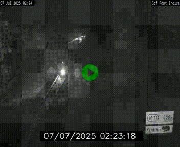 <h2>Webcam sur la N165 après le Pont de l'Iroise, à l'entrée de Brest</h2>